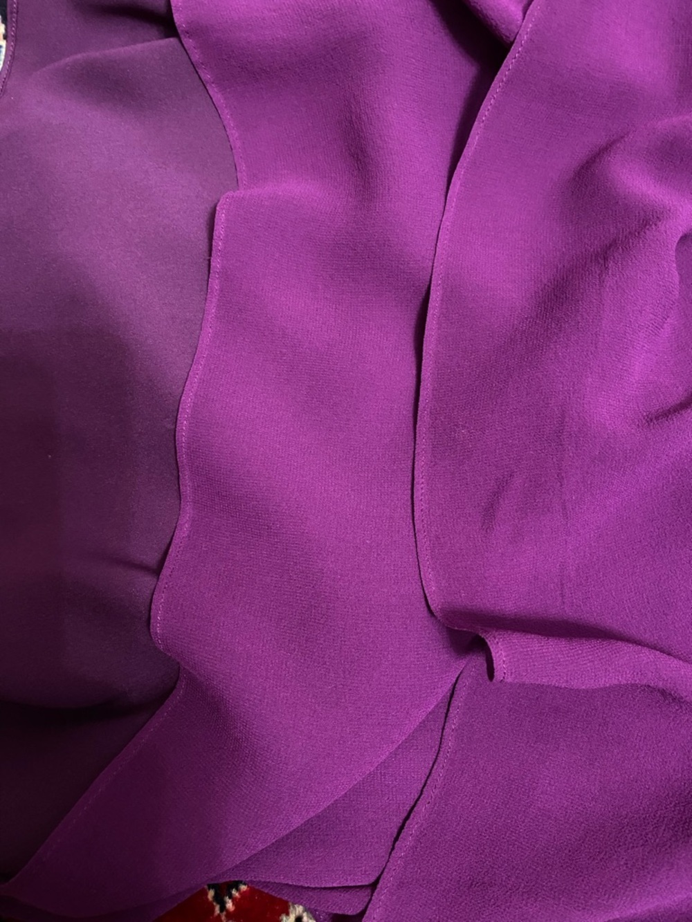 Alice + Olivia 100% Silk Purple Cap-Sleeve Mini Dress Size M - Picture 8 of 11